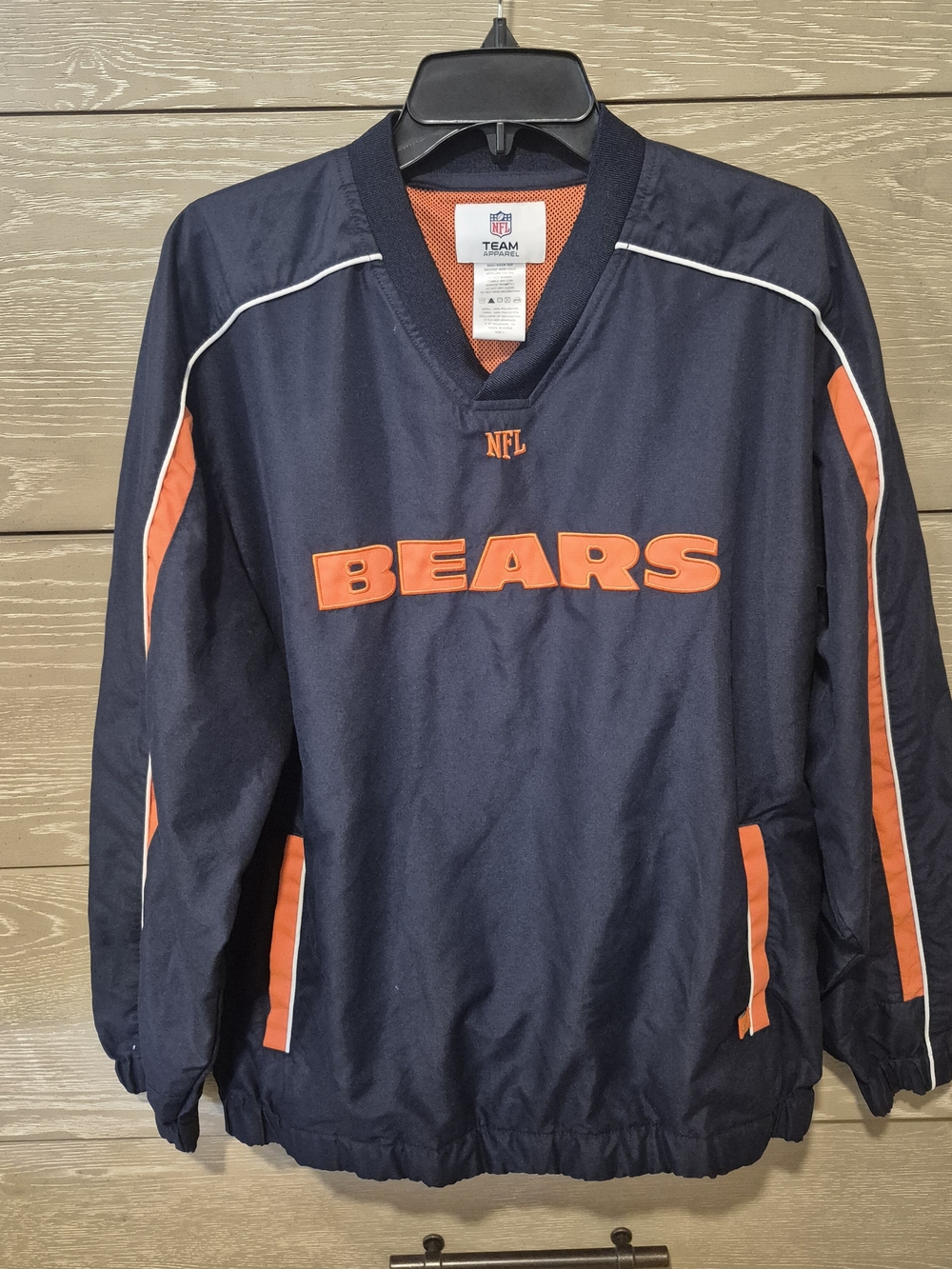 NFL Chicago Bears Navy and Orange Pullover Jacket